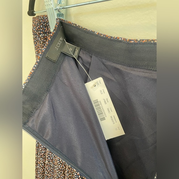 J.Crew pleated mid-length skirt sz12 NWT - Picture 6 of 7